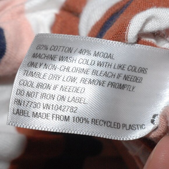 Maternity Small Womens Isabel Maternity Striped Short Sleeve Pregnancy Shirt EUC - Picture 6 of 6